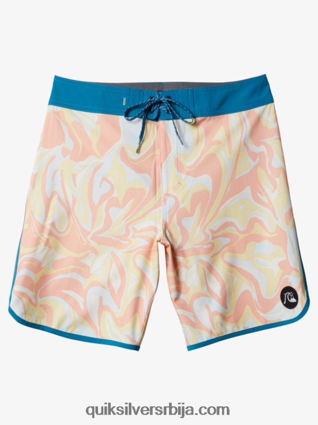 мушкарци Quiksilver сурфсилк сцаллоп 19 боардсхортс бресква розе Z824VN1499