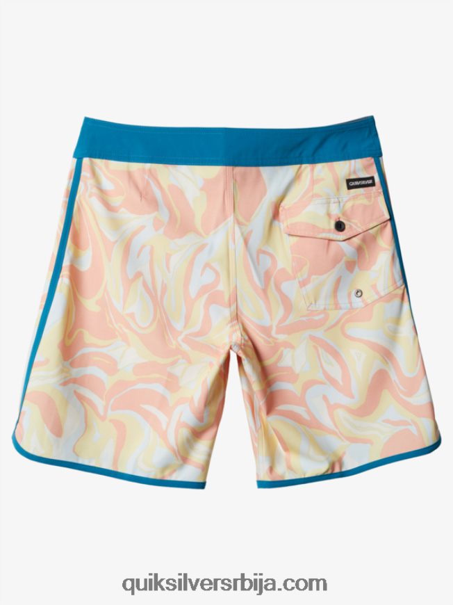 мушкарци Quiksilver сурфсилк сцаллоп 19 боардсхортс бресква розе Z824VN1499