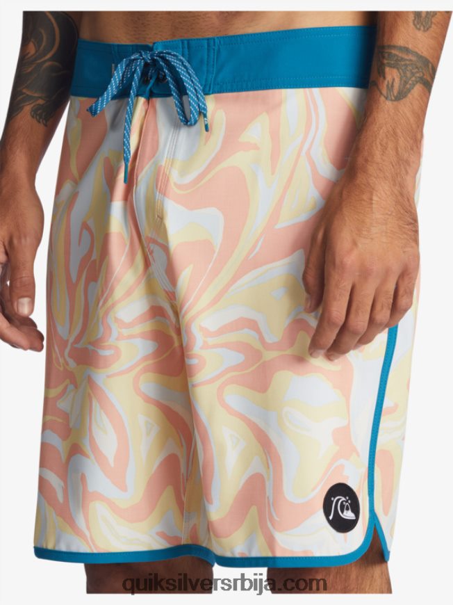 мушкарци Quiksilver сурфсилк сцаллоп 19 боардсхортс бресква розе Z824VN1499