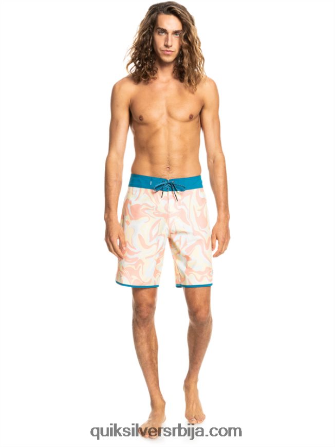 мушкарци Quiksilver сурфсилк сцаллоп 19 боардсхортс бресква розе Z824VN1499