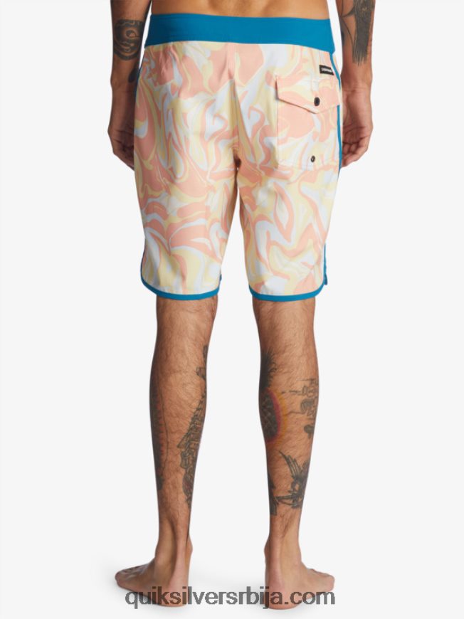 мушкарци Quiksilver сурфсилк сцаллоп 19 боардсхортс бресква розе Z824VN1499
