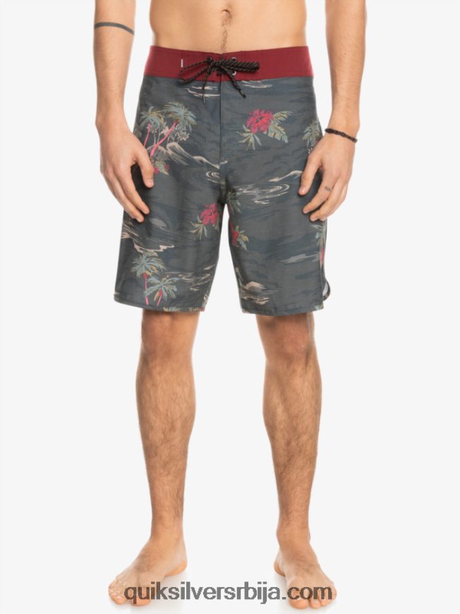 мушкарци Quiksilver хемпстретцх сцаллоп 19 боардсхортс тармац Z824VN1742