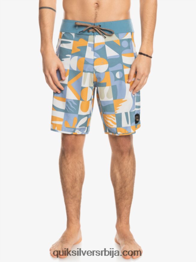 мушкарци Quiksilver хемпстретцх сцаллоп 19 боардсхортс асхлеи блуе Z824VN1743