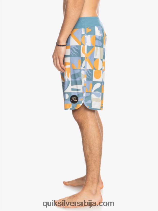 мушкарци Quiksilver хемпстретцх сцаллоп 19 боардсхортс асхлеи блуе Z824VN1743