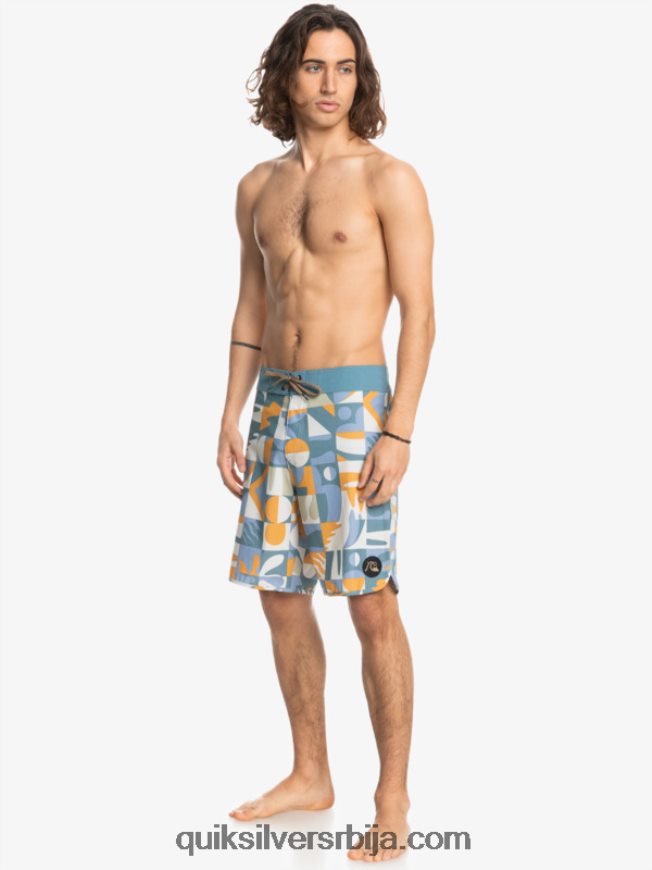 мушкарци Quiksilver хемпстретцх сцаллоп 19 боардсхортс асхлеи блуе Z824VN1743