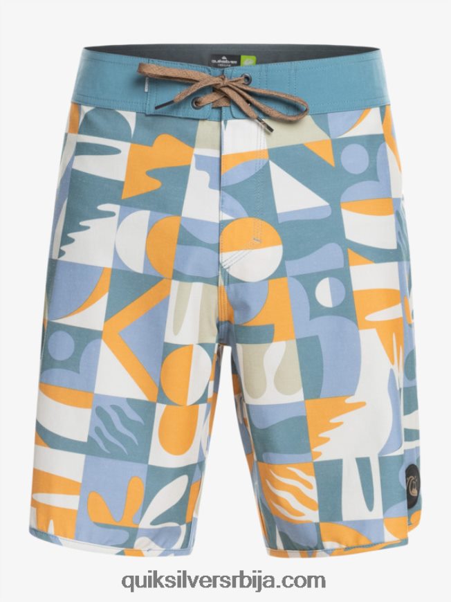 мушкарци Quiksilver хемпстретцх сцаллоп 19 боардсхортс асхлеи блуе Z824VN1743
