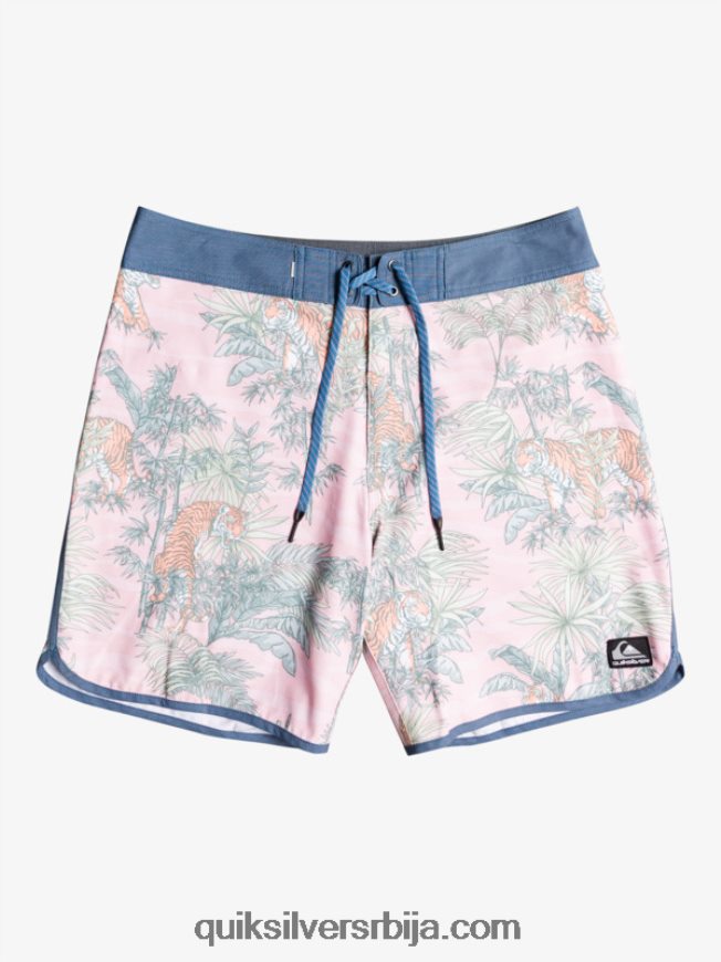 мушкарци Quiksilver хемпстретцх сцаллоп 19 боардсхортс г-земља застрта ружа Z824VN1744