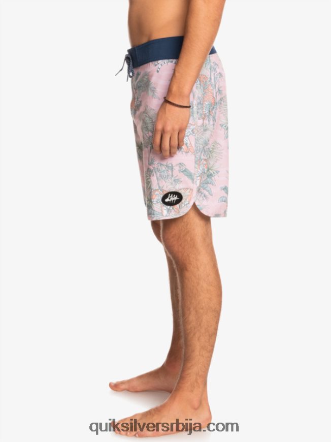мушкарци Quiksilver хемпстретцх сцаллоп 19 боардсхортс г-земља застрта ружа Z824VN1744