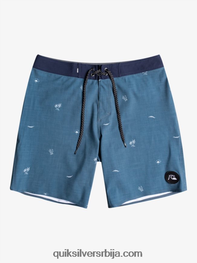 мушкарци Quiksilver сурфсилк размакнуо 19 боардсхортс инсигниа блуе Z824VN1811