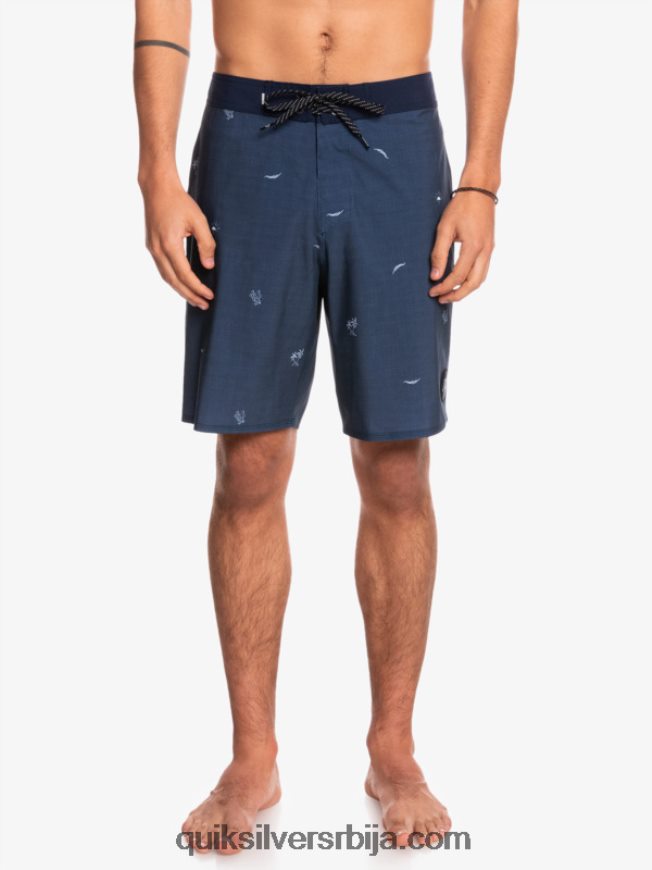 мушкарци Quiksilver сурфсилк размакнуо 19 боардсхортс инсигниа блуе Z824VN1811
