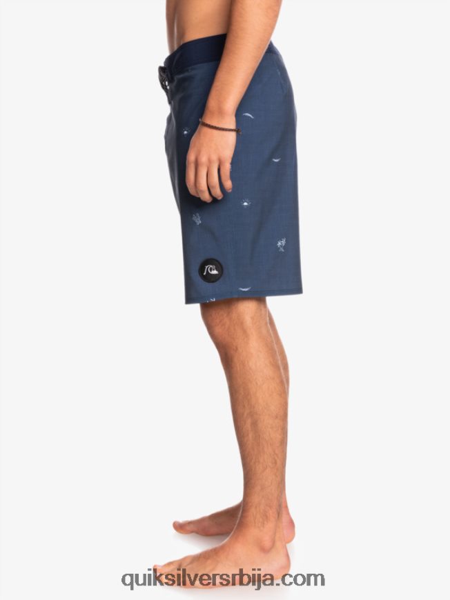 мушкарци Quiksilver сурфсилк размакнуо 19 боардсхортс инсигниа блуе Z824VN1811
