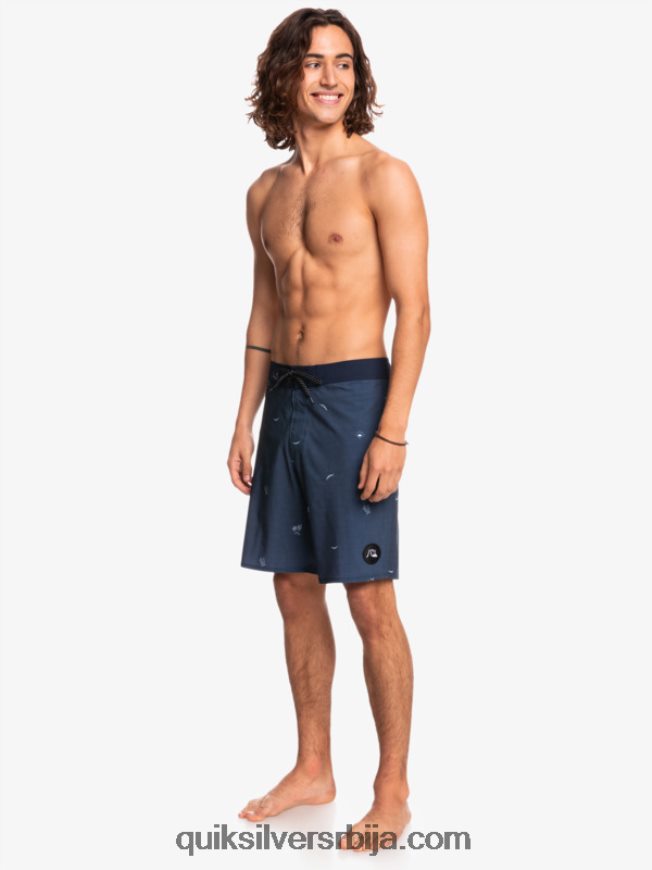 мушкарци Quiksilver сурфсилк размакнуо 19 боардсхортс инсигниа блуе Z824VN1811