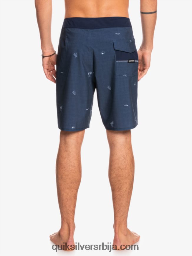 мушкарци Quiksilver сурфсилк размакнуо 19 боардсхортс инсигниа блуе Z824VN1811
