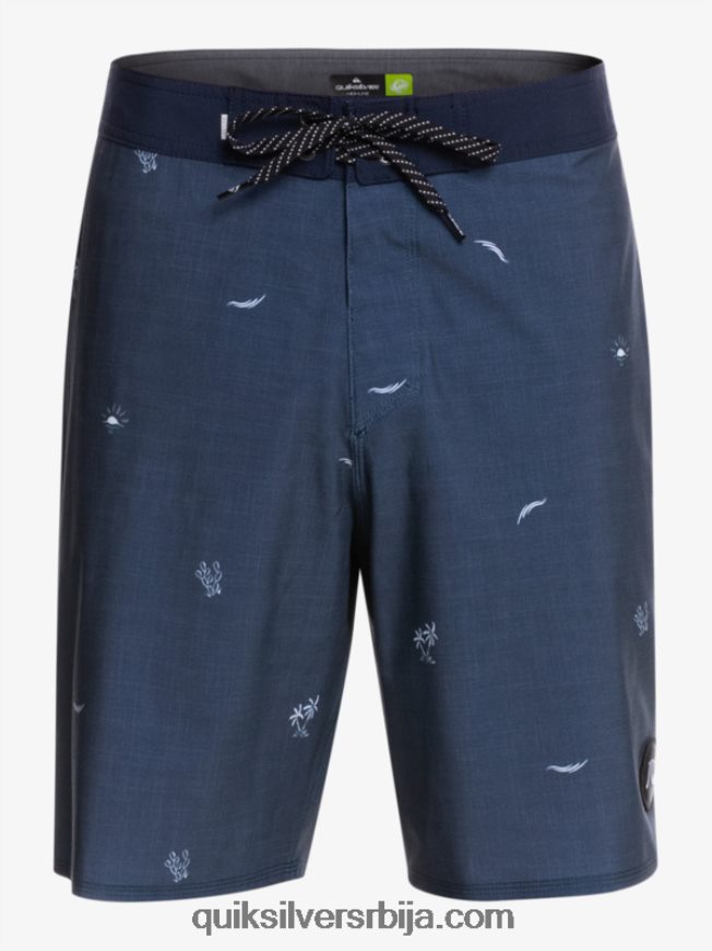 мушкарци Quiksilver сурфсилк размакнуо 19 боардсхортс инсигниа блуе Z824VN1811