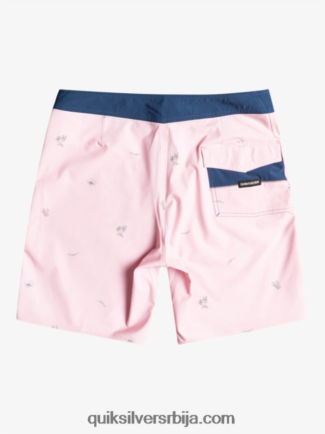 мушкарци Quiksilver сурфсилк размакнуо 19 боардсхортс застрта ружа Z824VN1813