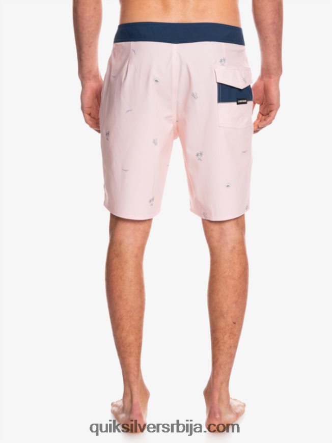 мушкарци Quiksilver сурфсилк размакнуо 19 боардсхортс застрта ружа Z824VN1813