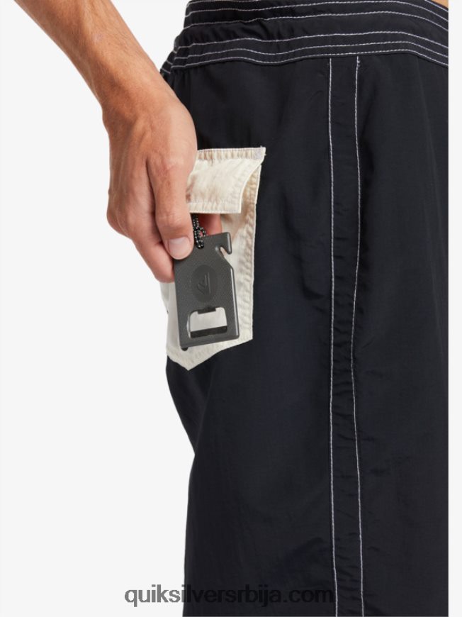 мушкарци Quiksilver ватерман тхровбацк 19 боардсхортс црн Z824VN1855