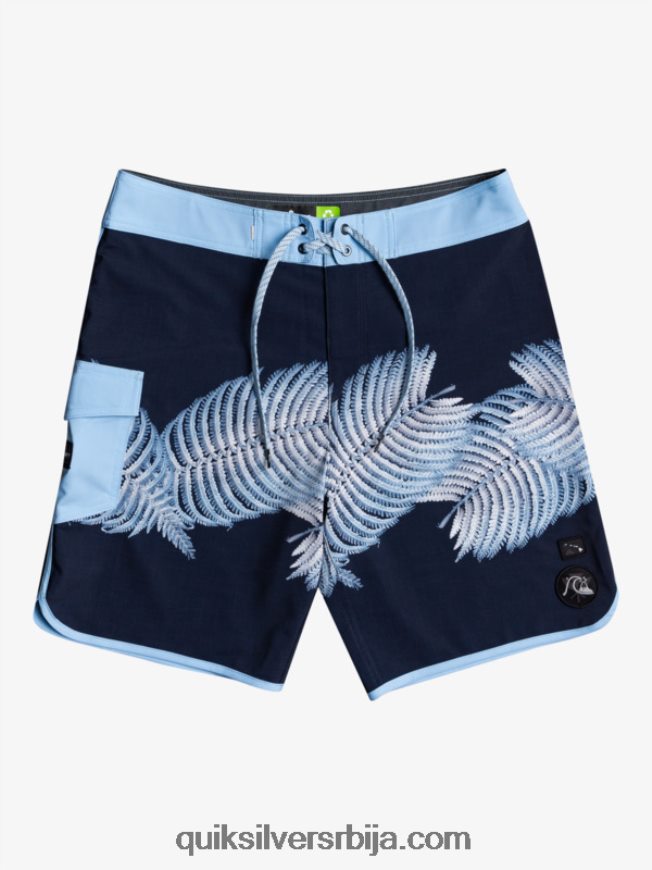 мушкарци Quiksilver сурфсилк хаваии сцаллоп 19 боардсхортс морнарски сако Z824VN1880