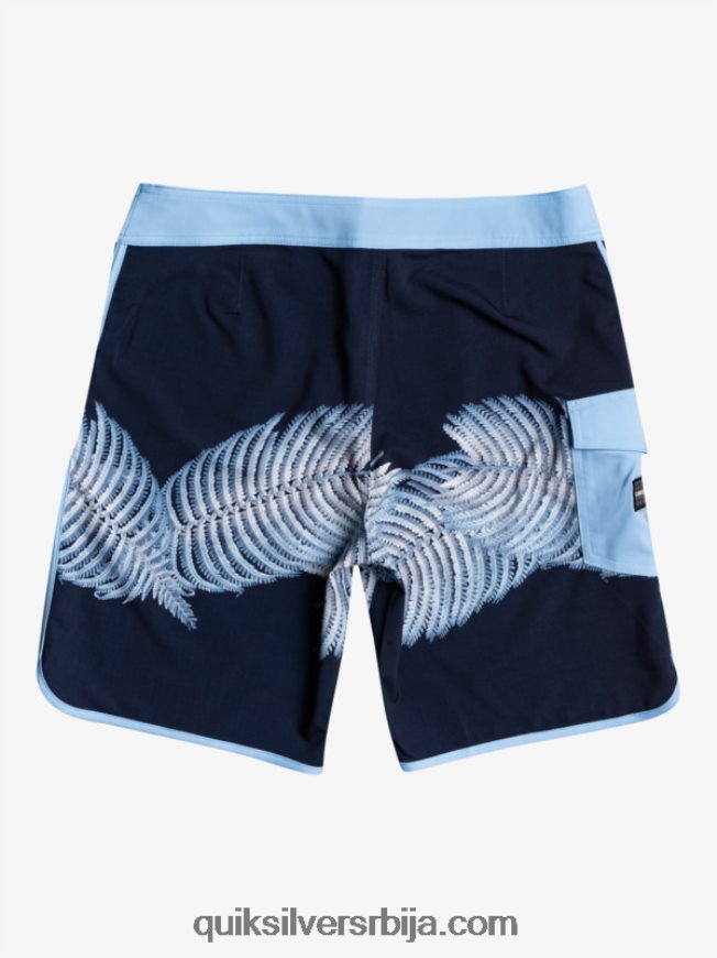 мушкарци Quiksilver сурфсилк хаваии сцаллоп 19 боардсхортс морнарски сако Z824VN1880