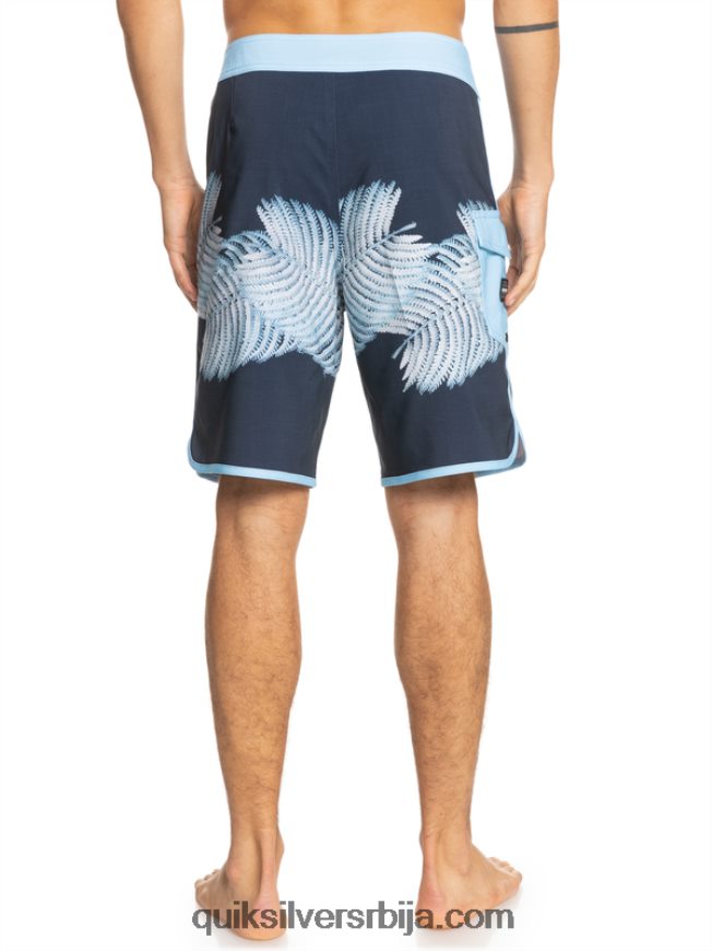 мушкарци Quiksilver сурфсилк хаваии сцаллоп 19 боардсхортс морнарски сако Z824VN1880