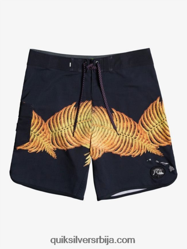 мушкарци Quiksilver сурфсилк хаваии сцаллоп 19 боардсхортс црн Z824VN1881