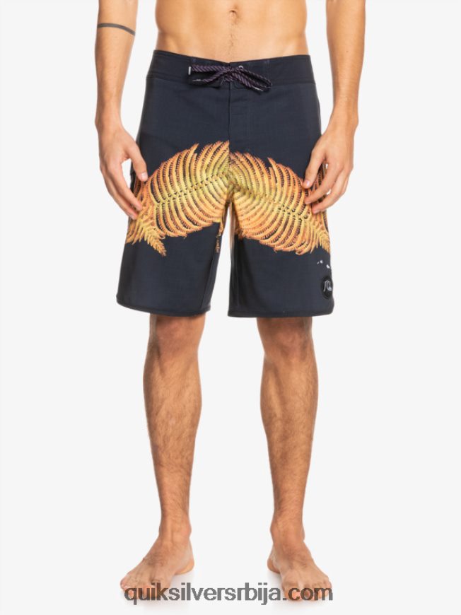 мушкарци Quiksilver сурфсилк хаваии сцаллоп 19 боардсхортс црн Z824VN1881