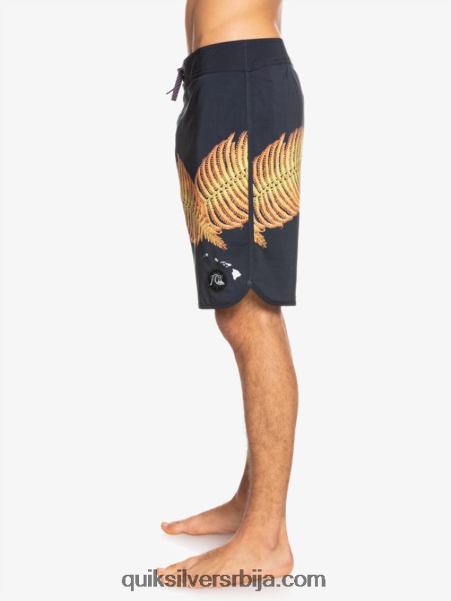 мушкарци Quiksilver сурфсилк хаваии сцаллоп 19 боардсхортс црн Z824VN1881