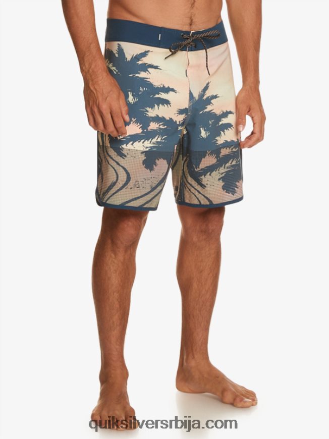 мушкарци Quiksilver хигхлите сцаллоп 19 боардсхортс пастелно тиркизно Z824VN18