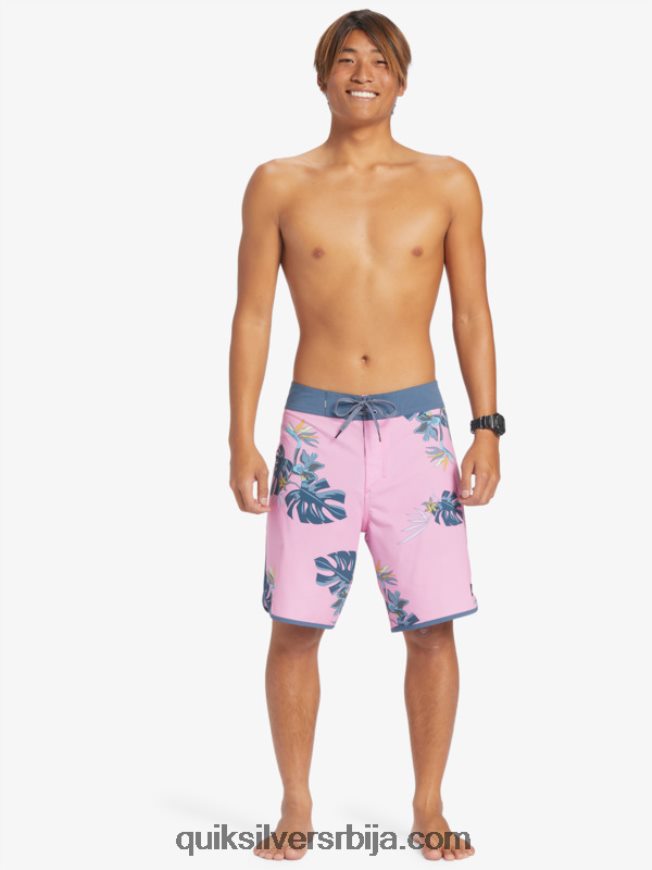 мушкарци Quiksilver сурфсилк сцаллоп 19 боардсхортс моонлите мауве Z824VN217