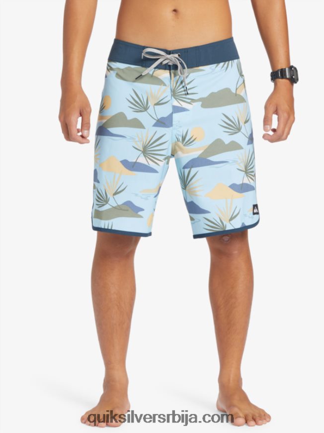 мушкарци Quiksilver сурфсилк сцаллоп 19 боардсхортс небеско плаветнило Z824VN218