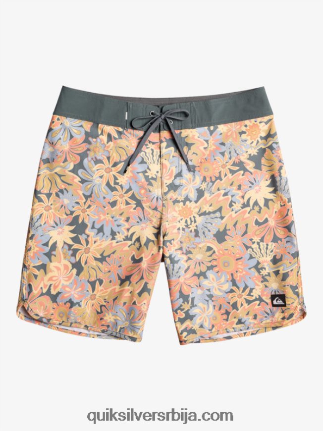 мушкарци Quiksilver сурфсилк сцаллоп 19 боардсхортс тамни шкриљевац Z824VN219