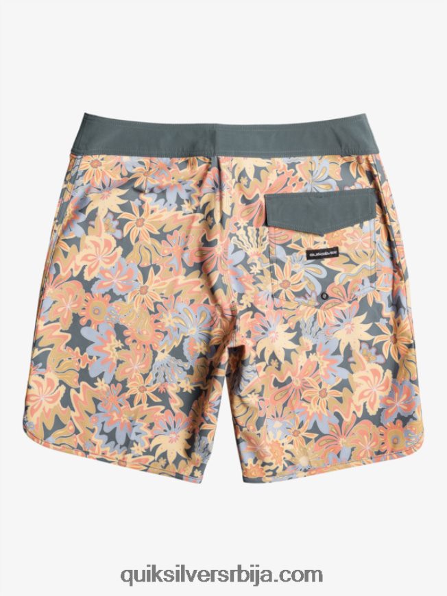 мушкарци Quiksilver сурфсилк сцаллоп 19 боардсхортс тамни шкриљевац Z824VN219