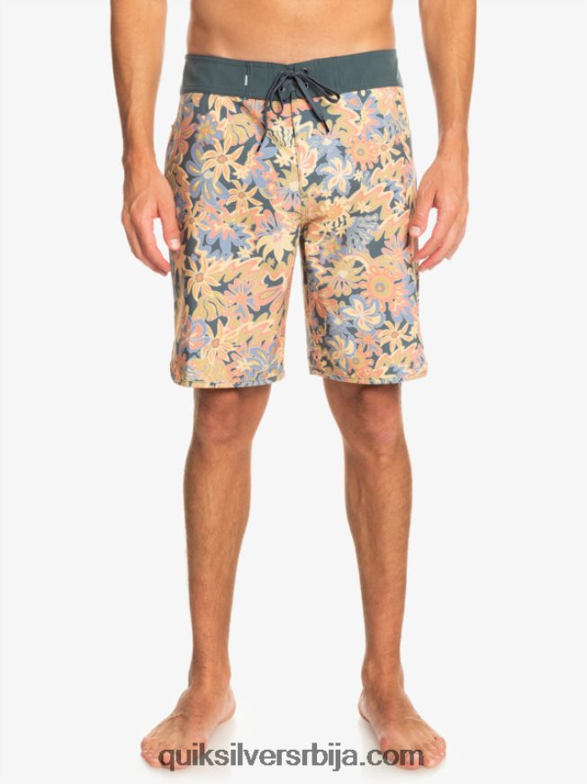 мушкарци Quiksilver сурфсилк сцаллоп 19 боардсхортс тамни шкриљевац Z824VN219