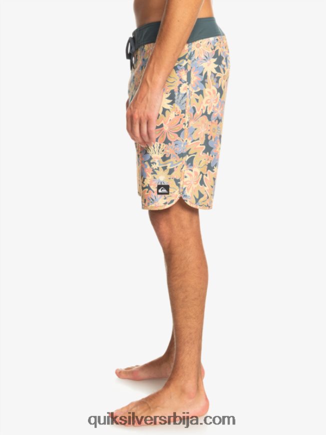 мушкарци Quiksilver сурфсилк сцаллоп 19 боардсхортс тамни шкриљевац Z824VN219