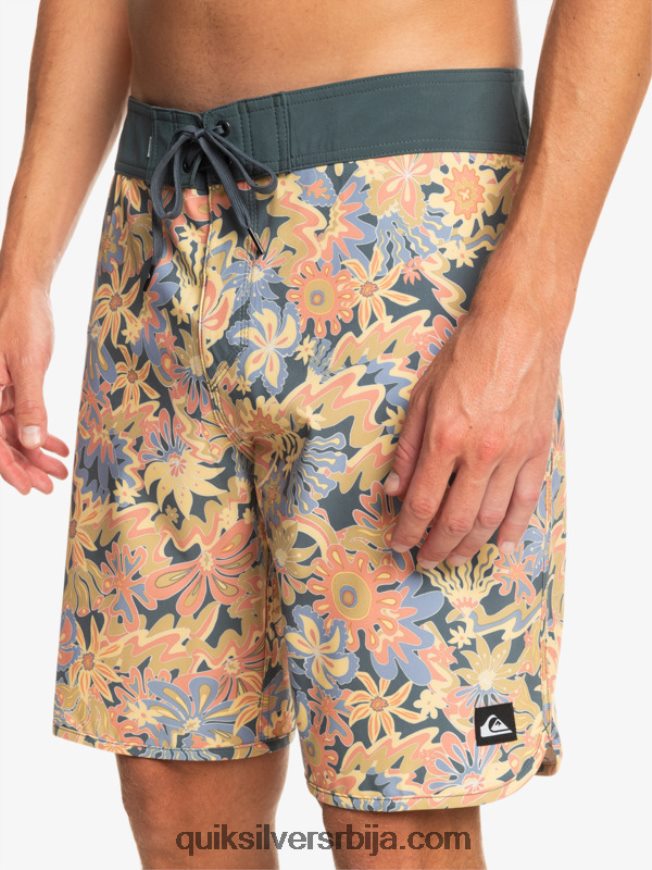 мушкарци Quiksilver сурфсилк сцаллоп 19 боардсхортс тамни шкриљевац Z824VN219