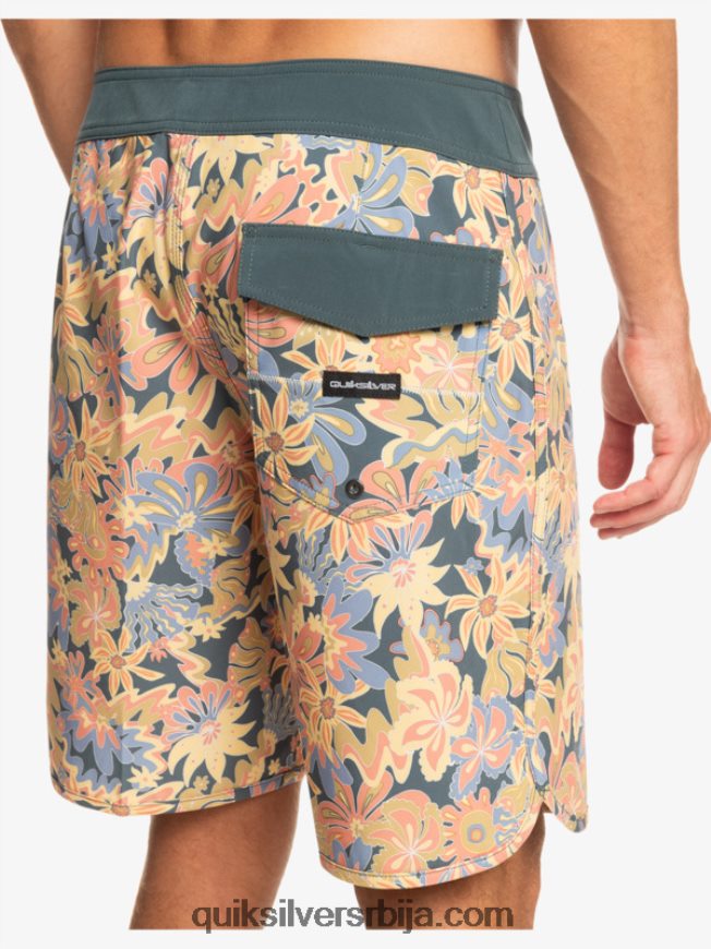 мушкарци Quiksilver сурфсилк сцаллоп 19 боардсхортс тамни шкриљевац Z824VN219