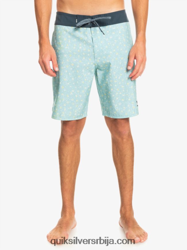 мушкарци Quiksilver сурфсилк сцаллоп 19 боардсхортс небеско плаветнило Z824VN220