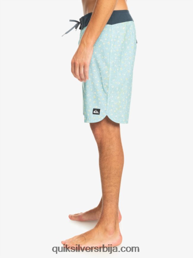мушкарци Quiksilver сурфсилк сцаллоп 19 боардсхортс небеско плаветнило Z824VN220