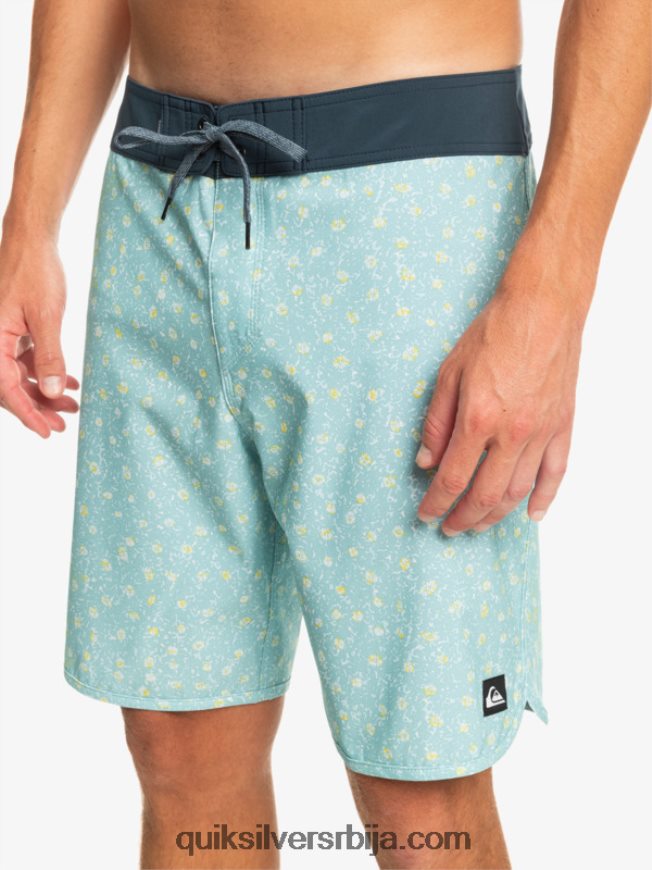 мушкарци Quiksilver сурфсилк сцаллоп 19 боардсхортс небеско плаветнило Z824VN220