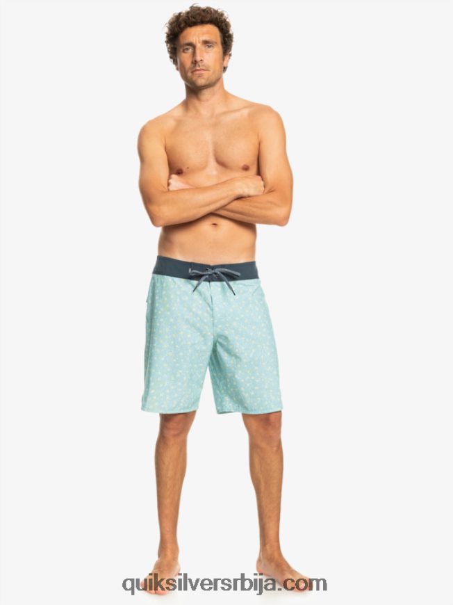 мушкарци Quiksilver сурфсилк сцаллоп 19 боардсхортс небеско плаветнило Z824VN220