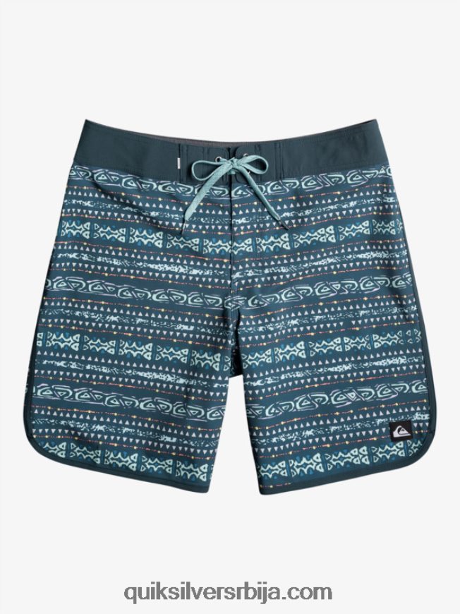 мушкарци Quiksilver сурфсилк сцаллоп 19 боардсхортс поноћна морнарица Z824VN221