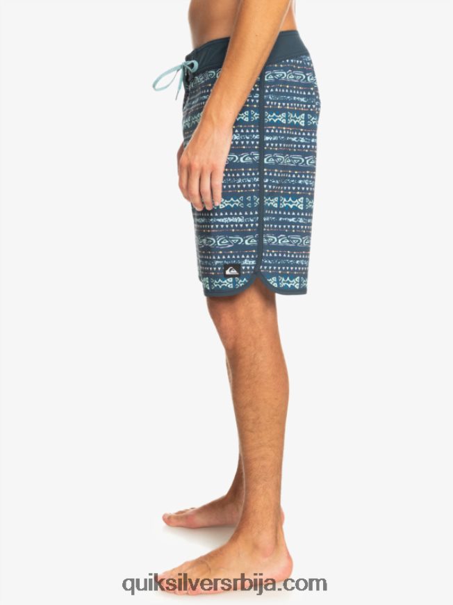 мушкарци Quiksilver сурфсилк сцаллоп 19 боардсхортс поноћна морнарица Z824VN221