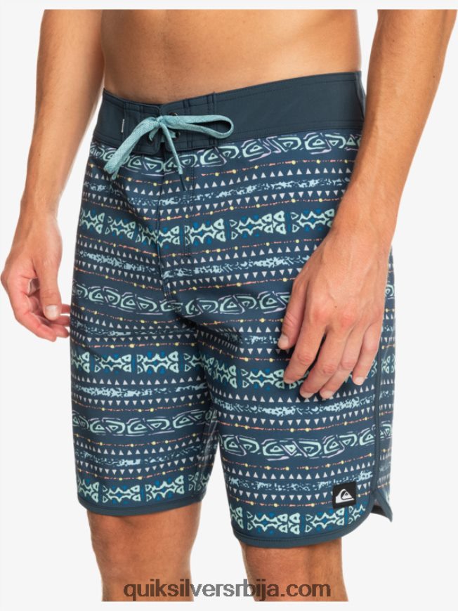 мушкарци Quiksilver сурфсилк сцаллоп 19 боардсхортс поноћна морнарица Z824VN221