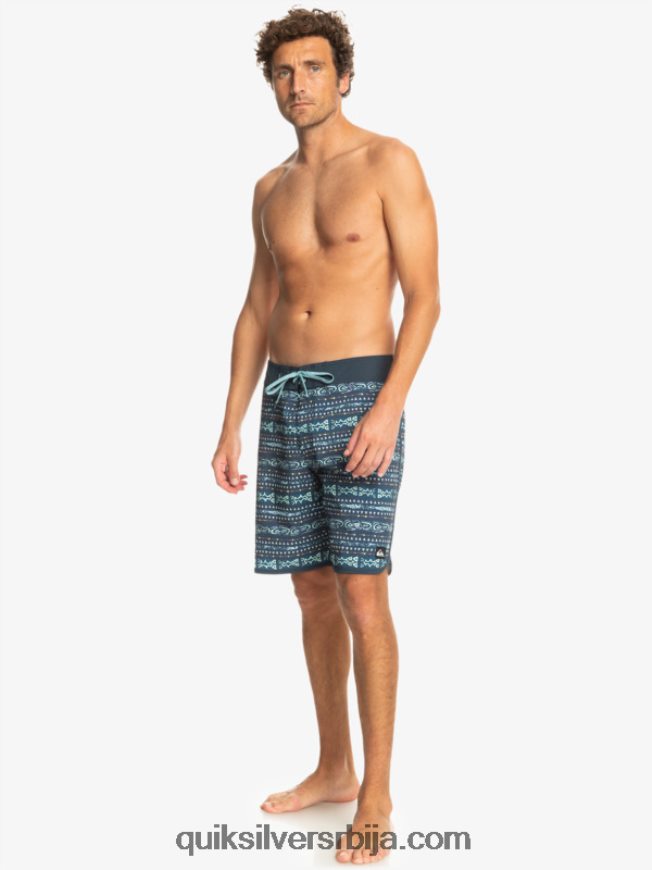 мушкарци Quiksilver сурфсилк сцаллоп 19 боардсхортс поноћна морнарица Z824VN221
