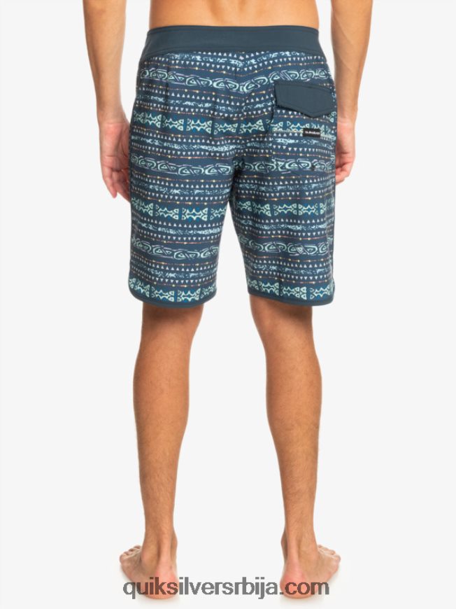 мушкарци Quiksilver сурфсилк сцаллоп 19 боардсхортс поноћна морнарица Z824VN221