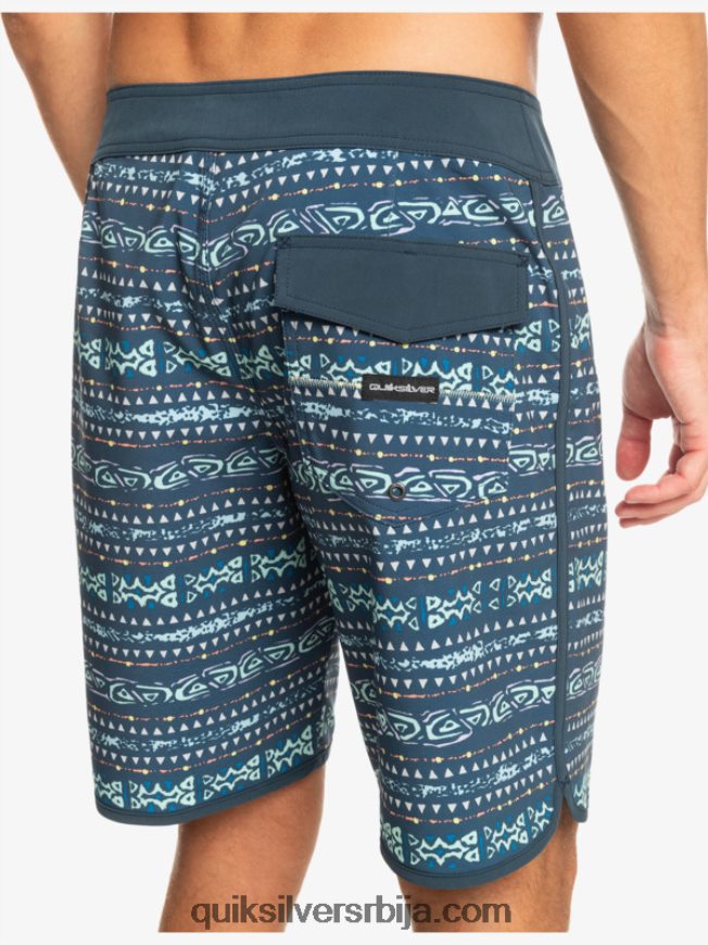 мушкарци Quiksilver сурфсилк сцаллоп 19 боардсхортс поноћна морнарица Z824VN221