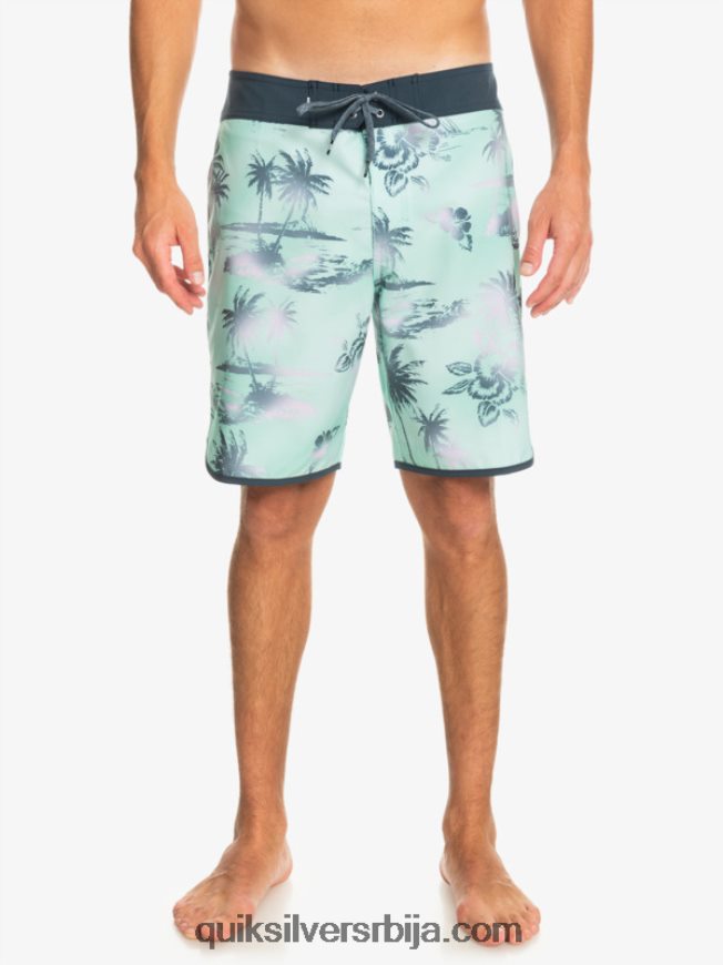 мушкарци Quiksilver сурфсилк сцаллоп 19 боардсхортс стакло за плажу Z824VN222