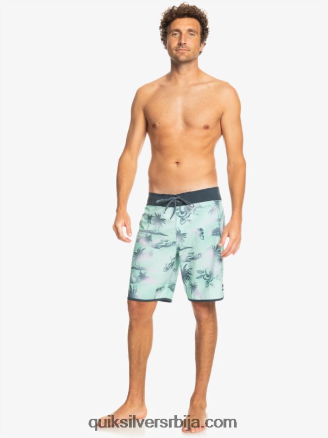 мушкарци Quiksilver сурфсилк сцаллоп 19 боардсхортс стакло за плажу Z824VN222