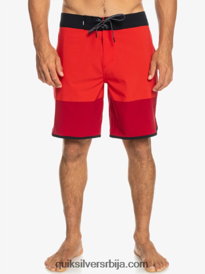 мушкарци Quiksilver хигхлите сцаллоп 19 боардсхортс високог ризика црвена Z824VN32