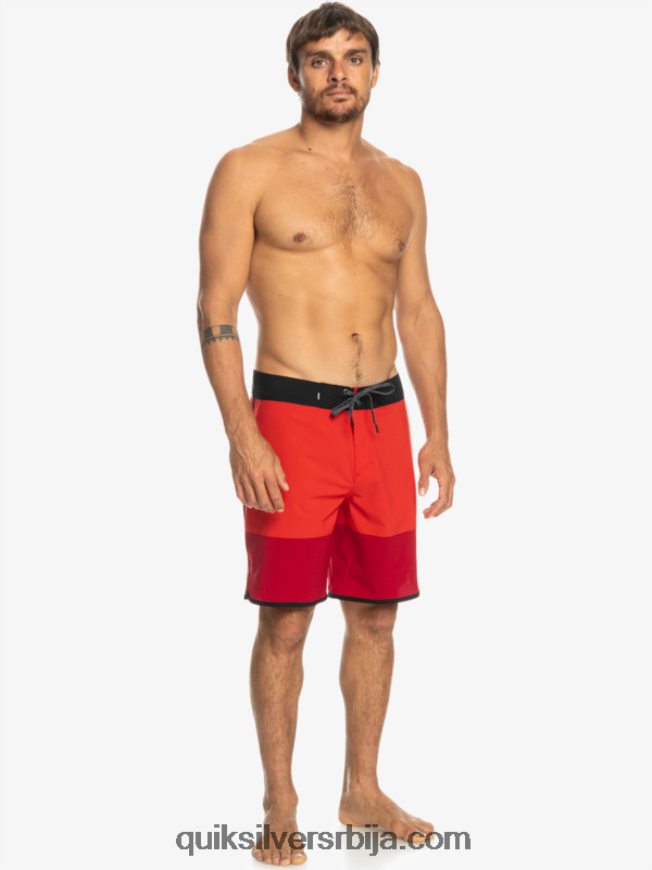 мушкарци Quiksilver хигхлите сцаллоп 19 боардсхортс високог ризика црвена Z824VN32